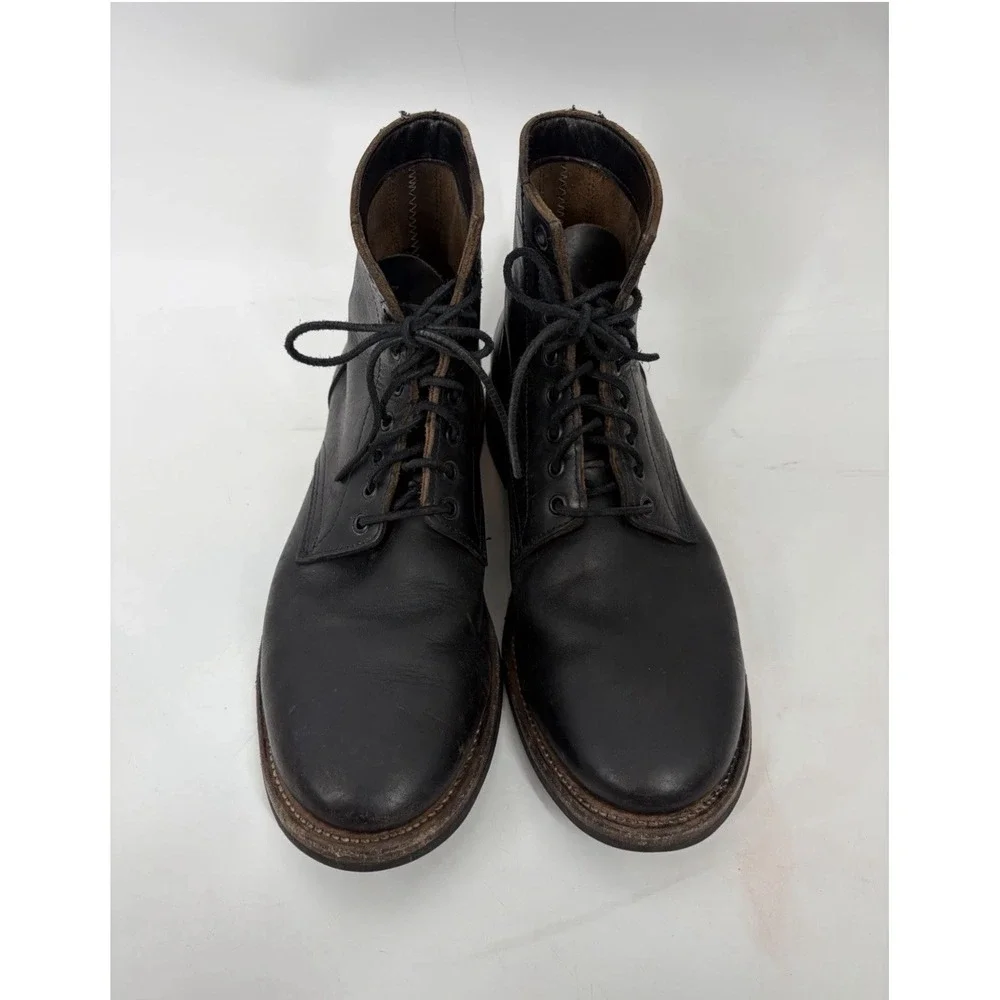 Oak Street Bootmakers Leather Trench Boots Size 11 D Natural Dainite Soles USA